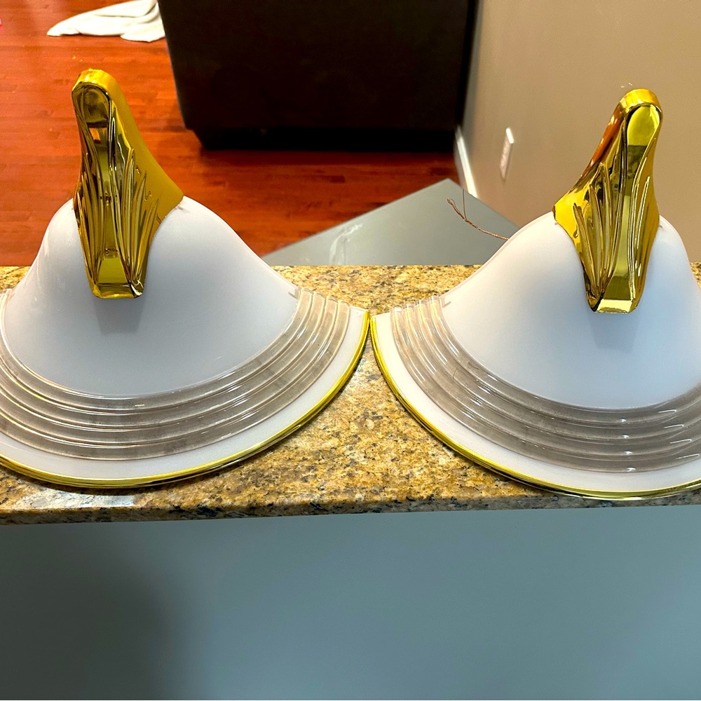 Gold wall lights